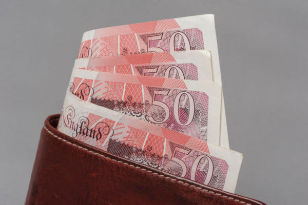Image of a wallet full of £50 notes as illustration for blog post 'CBILS rush on the way?'