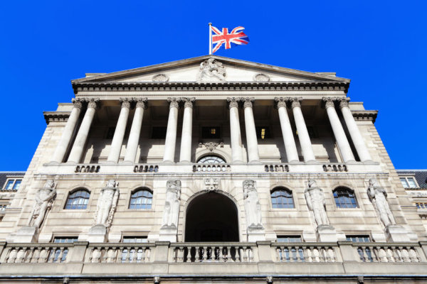 Image of the Bank of England as illustration for post 'Interest rates increase announced.'