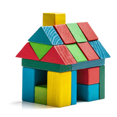 House made of childrens building blocks as illustration for blog post 'Further delay to VAT Reverse Charge for Construction'