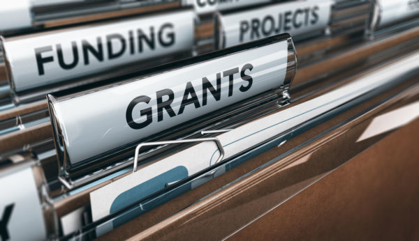 Image of a file labelled 'Grants' as illustration for post ' 'Find a Grant' opens to all businesses...'