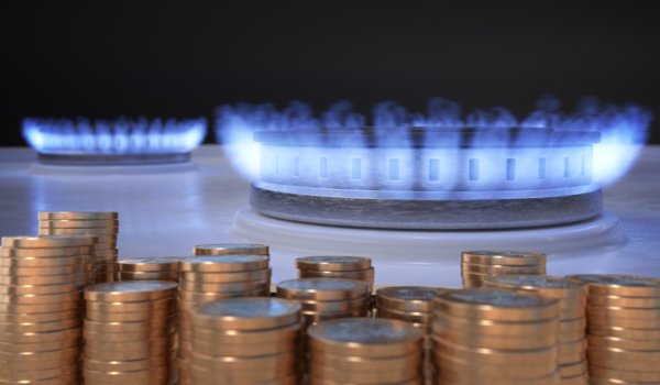 Image of a gas burner with coins surrounding it as illustration for Post 'Business Energy Support Plan'