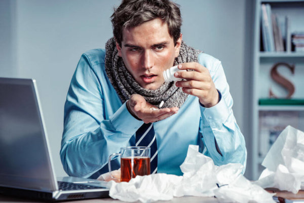 Image of sick employee for as image for Blog post 'Is 'Presenteeism' an issue for your business?'