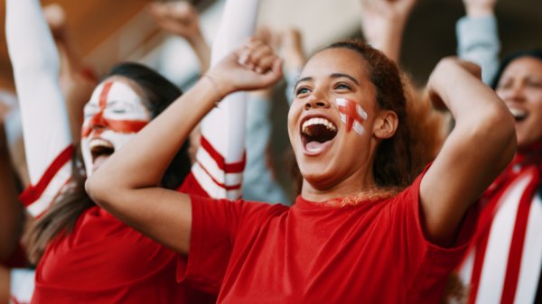 Image of England Football fans as illustration for post 'What can the Lionesses teach Employers?'