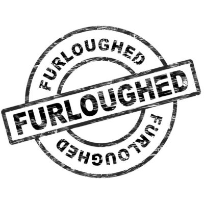 Black and white stamp image saying 'furloughed' as illustration for blog post 'Furlough Scheme ends today!'