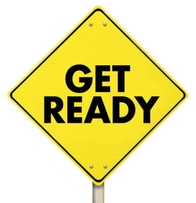 Road sign saying 'get ready' as illustration for blog post 'Step 3 today!'