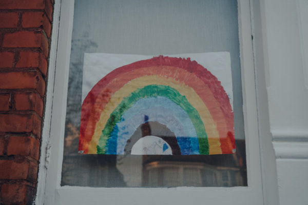 Image of hand drawn rainbow as illustration for blog post 'Furlough Scheme Extension and other Support'