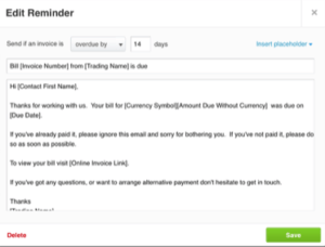 Image of Xero Invoice Reminder for Blog post 'Can Xero Invoice Reminders Improve your cash flow?'