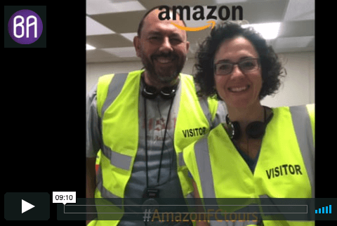 Picture of Liz and Chris Baranov as image for Blog Post ' BaranovTV - When we went inside Amazon! Episode 72'