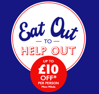'Eat out to help out' logo as illustration for blog post 'The 'Eat Out to Help Out' Scheme