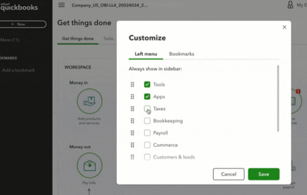 Image of Quickbooks instruction video as illustration for post 'Your Quickbooks Navigation Menu is changing'