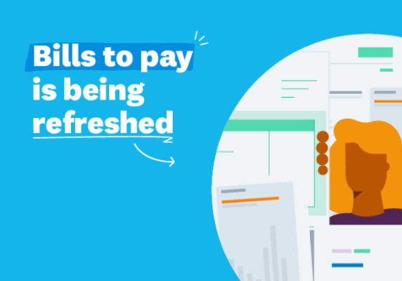 Xero 'Bills to pay' is being refreshed as illustration for Post 'Xero 'Bills to pay' update'