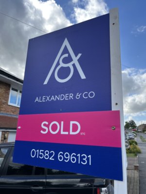 Estate Agent's Sold Board as illustration for post 'We're (finally!) on the move!'