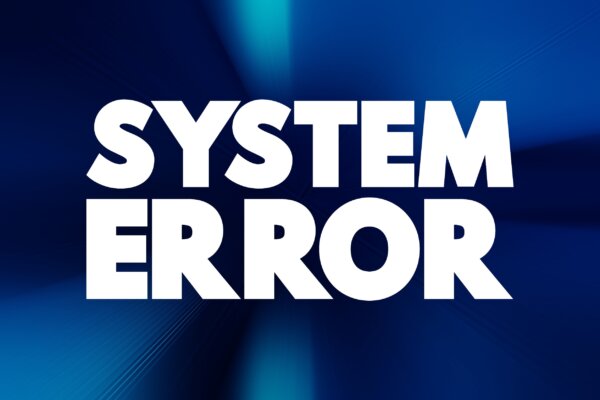 Image of System Error warning as illustration for post 'HMRC chases submitted Returns'