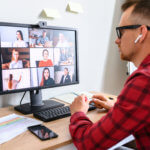 Image of employee on a video call, working from home as illustration for post 'Home Working Tax Relief changes!'