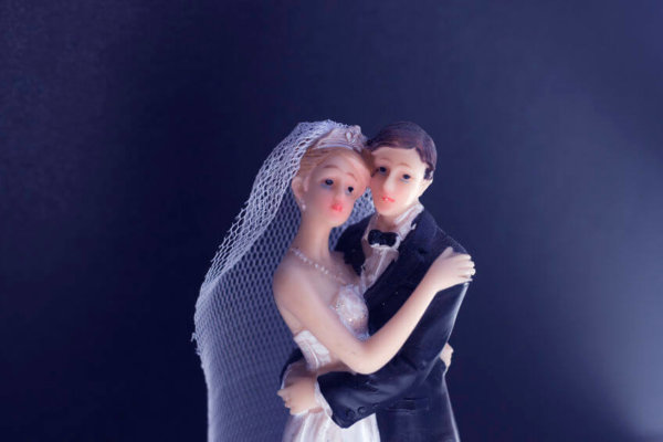Image of bride and groom for Blog post 'Working with your Partner - our top ten tips!'