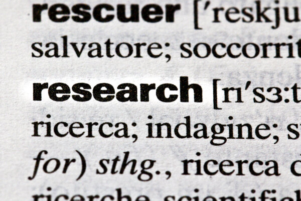 An image of the dictionary listing for 'reasearch' as illustration for post 'How to maximise your R&D tax credit claim'