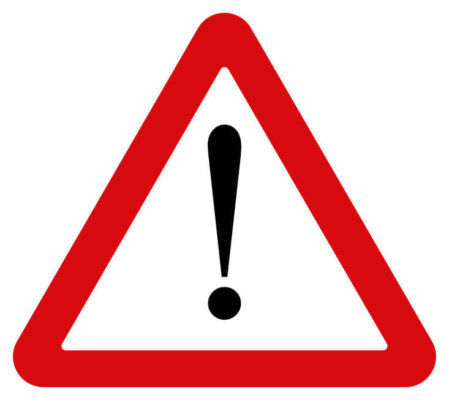 Warning Sign as image for blog post 'Payment on Account issues caused by HMRC'